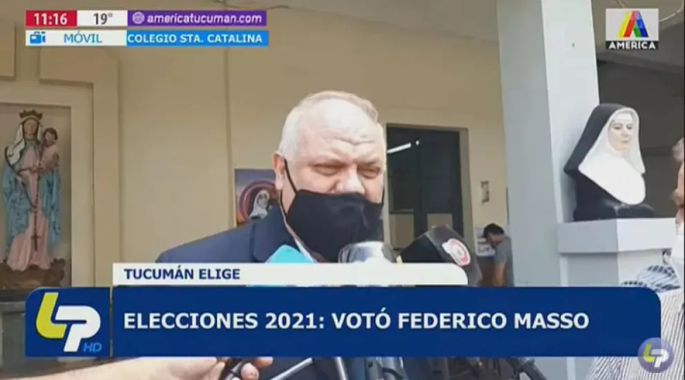 Video | Votó Federico Masso: "Esperemos construir un Tucumán más digno para vivir"