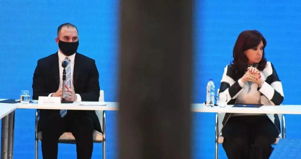 Martín Guzmán y Cristina Kirchner, estaban muy enfrentados.