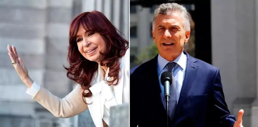 Cristina Kirchner y Mauricio Macri.