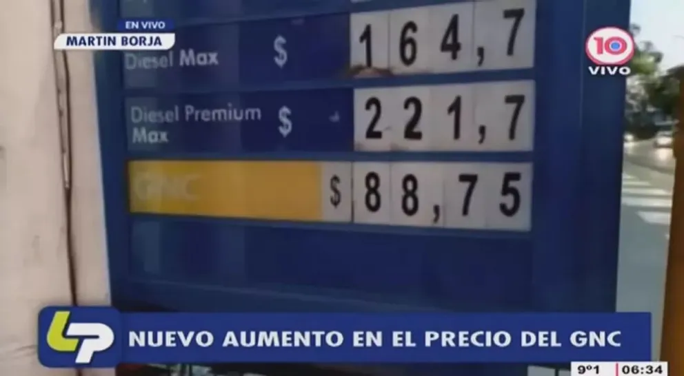 El precio del GNC experimentó un incremento de 6 pesos durante el fin de semana.