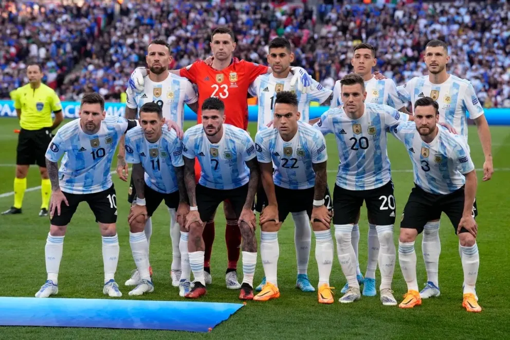 La formaciín argentina que venció a Italia en Wembley el 1 de julio