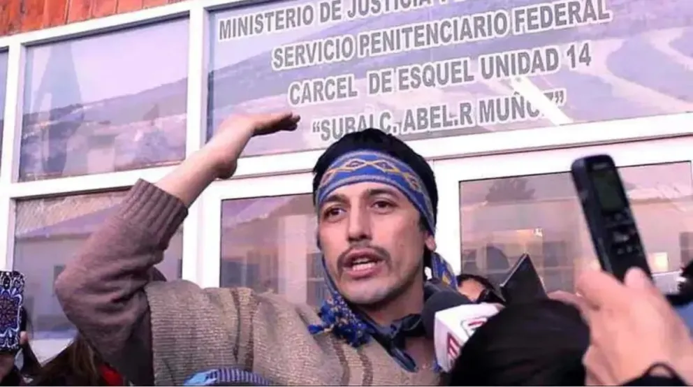 El líder de la Resistencia Ancestral Mapuche (RAM), Facundo Jones Huala