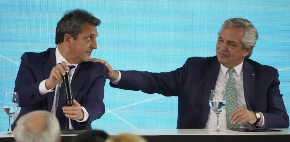 Abogados  el ministro de Economía, Sergio Massa, y el presidente Alberto Fernández.