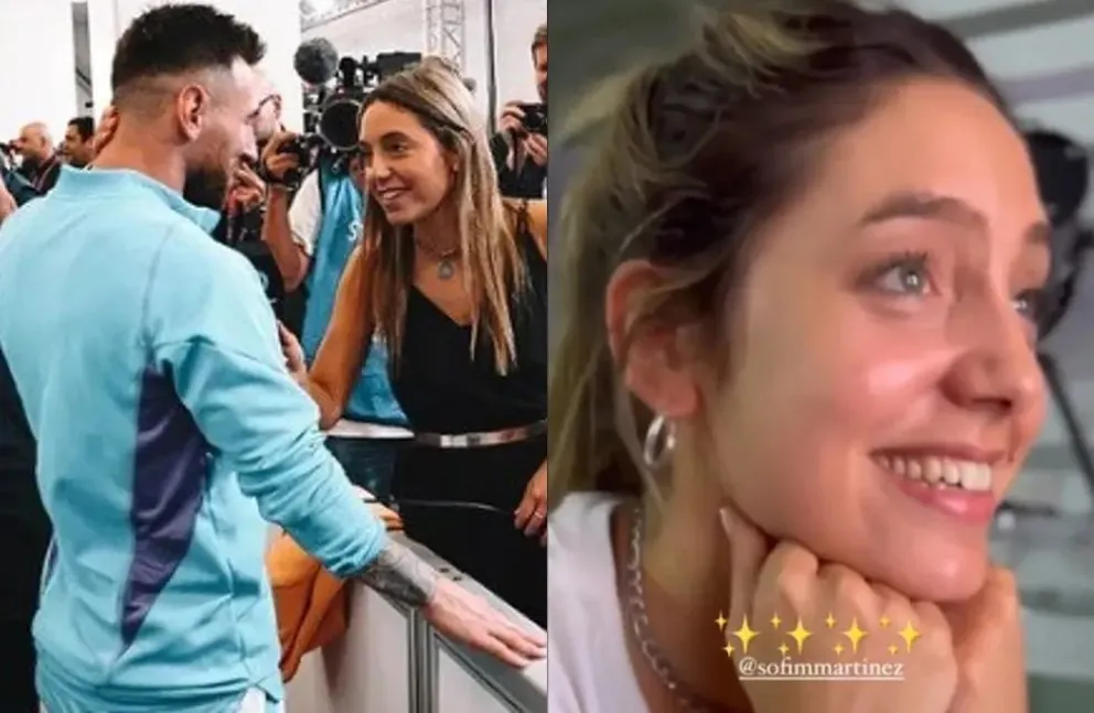 Sofía Martínez atenta a los dichos de Messi