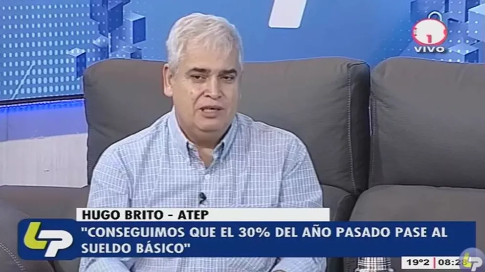 Hugo Brito defendió el acuerdo firmado por ATEP con el Gobierno.