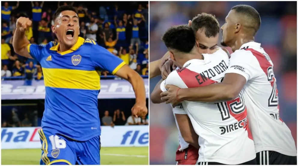 Boca-Banfield y River-Godoy Cruz, los destacados del domingo en la Liga Profesional.