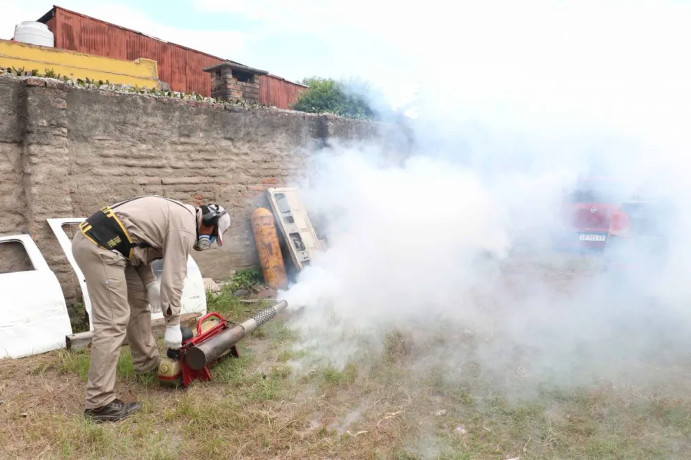 Equipos de Salud realizan tareas de prevención contra el dengue. 
