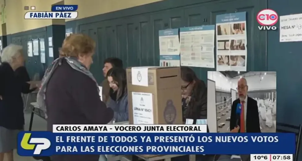Los nuevos votos con las fórmula oficialista Jaldo Acevedo ya está en poder de la Junta Electoral.