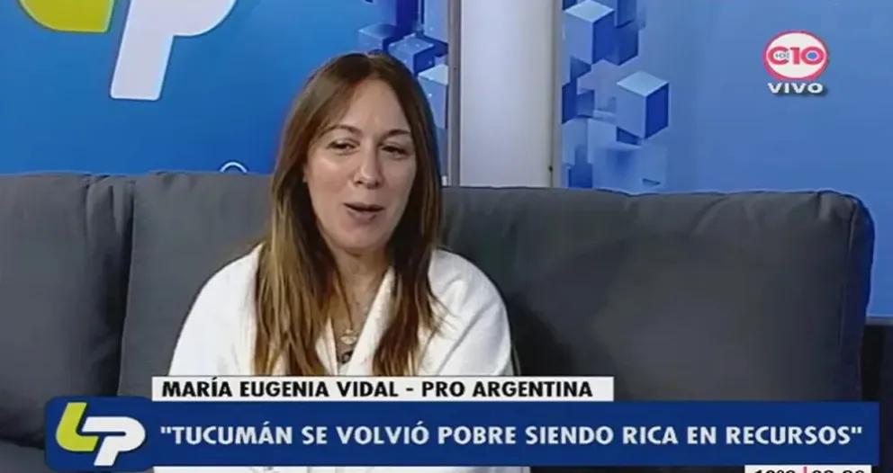 María Eugenia Vidal, una referente de Juntos por el Cambio en Tucumán.2