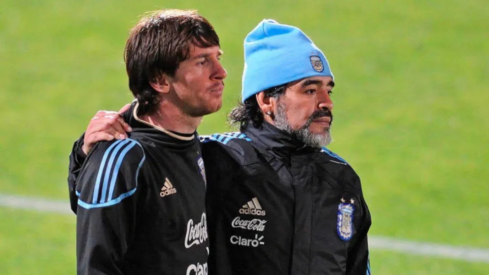 Messi le hizo un inesperado homenaje a Diego Maradona