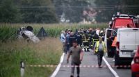  Un avión cayó sobre un auto y murió una nena de 5 años