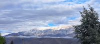 Belleza en Tafí del Valle, las cumbres del cerro Muñoz se tiñeron de blanco