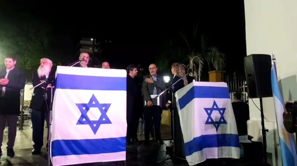 En Casa Histórica se realizó un acto en solidaridad con Israel