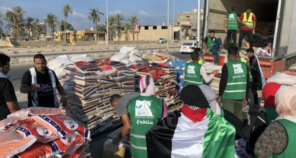 Un convoy de 13 camiones con ayuda humanitaria entró a la Franja de Gaza