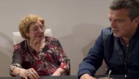 Sergio Massa visitó a una anciana de 104 años