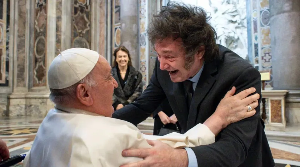 El encuentro del Papa Francisco y Javier Milei