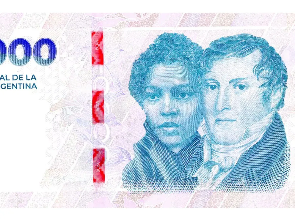 El nuevo billete de $10.000 homenajea a Manuel Belgrano y a María Remedios del Valle