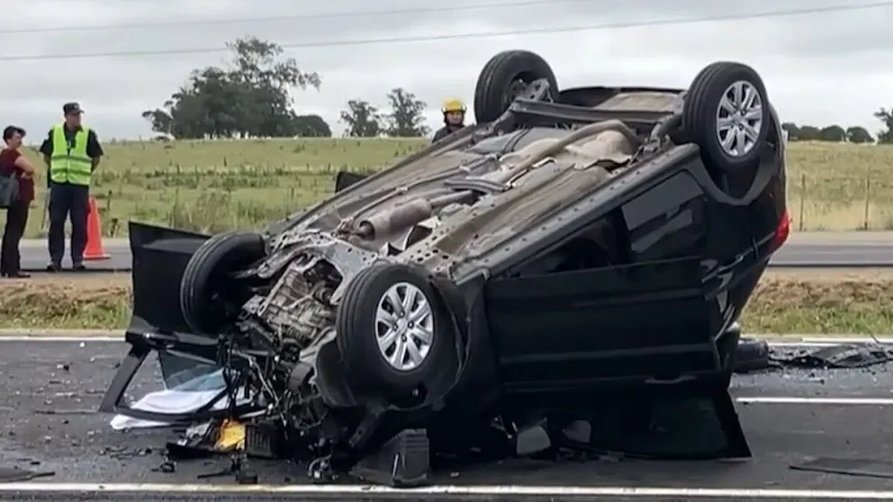 Murieron dos argentinos en un choque frontal en Uruguay